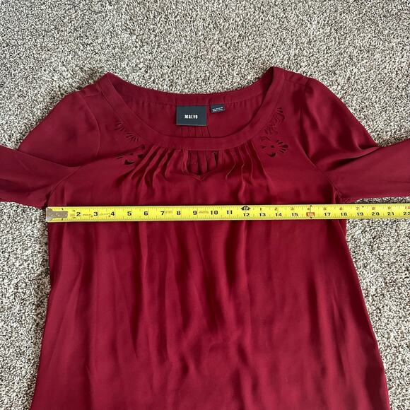 Maeve Anthropologie wine red top size 4 - Picture 10 of 12